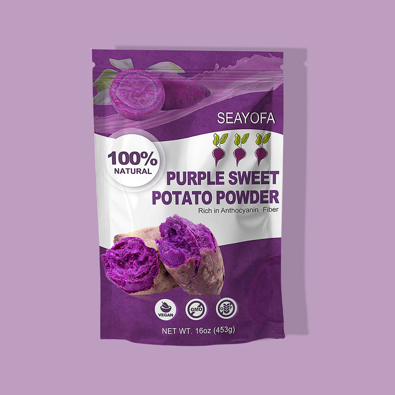 16oz Value Pack Purple Sweet Potato Powder for Regular Use – 100% Natural Dried Ube Powder, Purple Yam Powder for Food Coloring, Vegan, Gluten-Free, for Baking, Smoothies, Lattes & Desserts