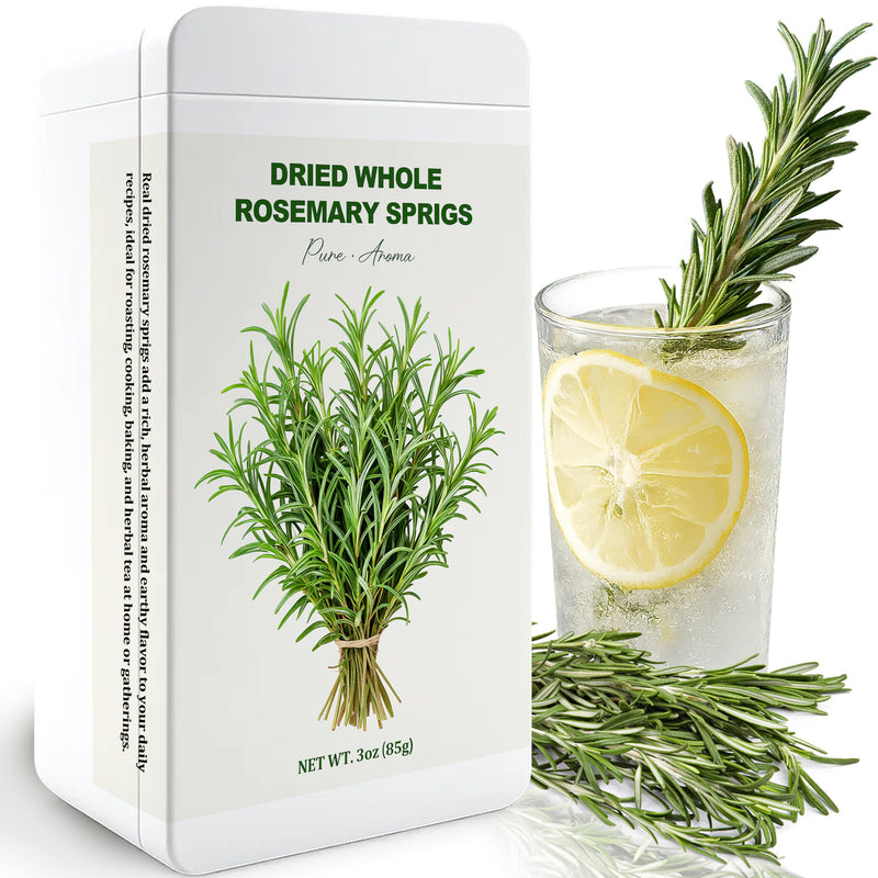 35-40 PCS Naturally Dried Whole Rosemary Sprigs, 3oz Rosemary Sprigs Spices, 7