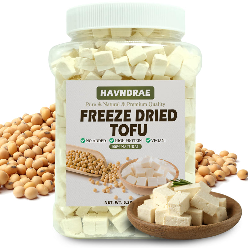 Vegan Freeze-Dried Tofu | Bite-Sized Dehydrated Tofu - SEAYOFA